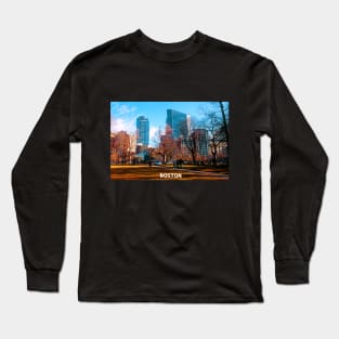 Boston city fall Long Sleeve T-Shirt